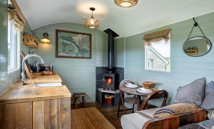 Interior - Joan - Brook Cottage Shepherd Huts